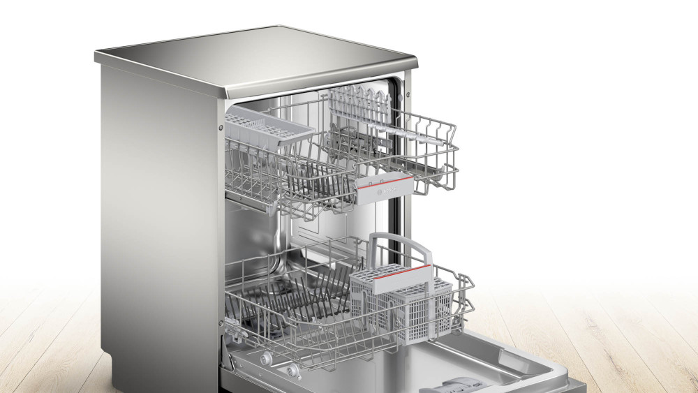 Quiet Mark Bosch SMS4HKI00G Series 4 Freestanding Dishwasher
