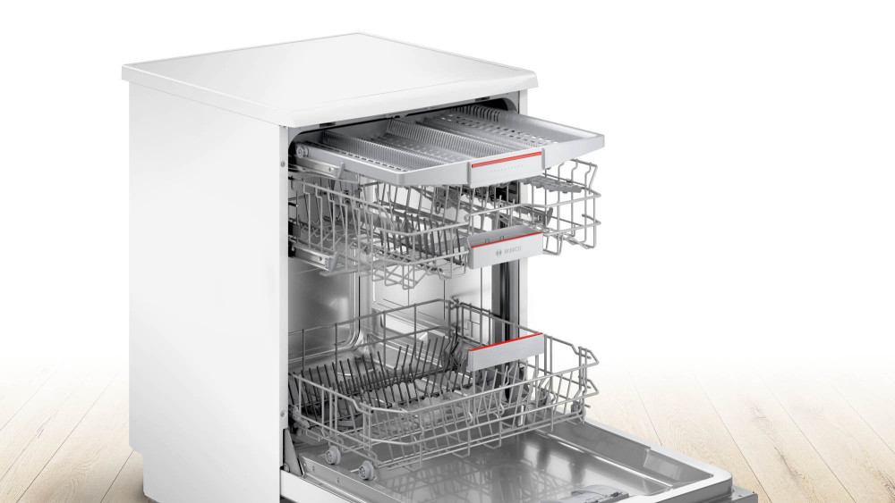 Quiet Mark Bosch SMS4HMW00G Series 4 Freestanding Dishwasher
