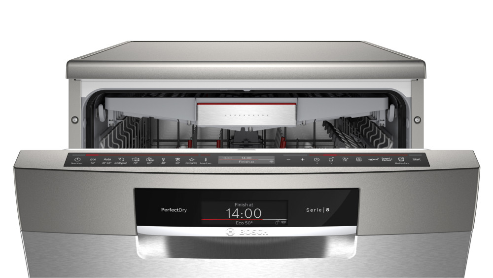 Quiet Mark Bosch SMS8YCI03E Series 8 Freestanding Dishwasher