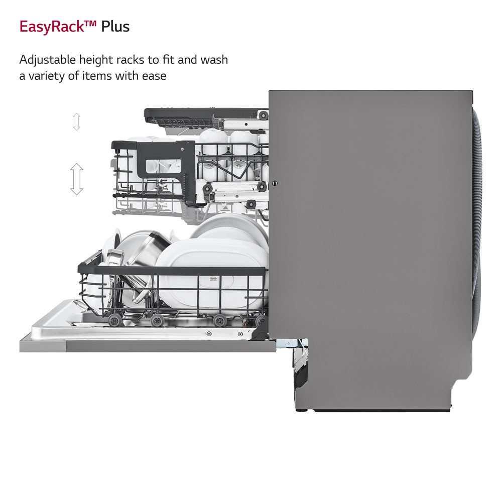 Quiet Mark LG TrueSteam™ QuadWash™ DB325TXS BuiltIn Dishwasher