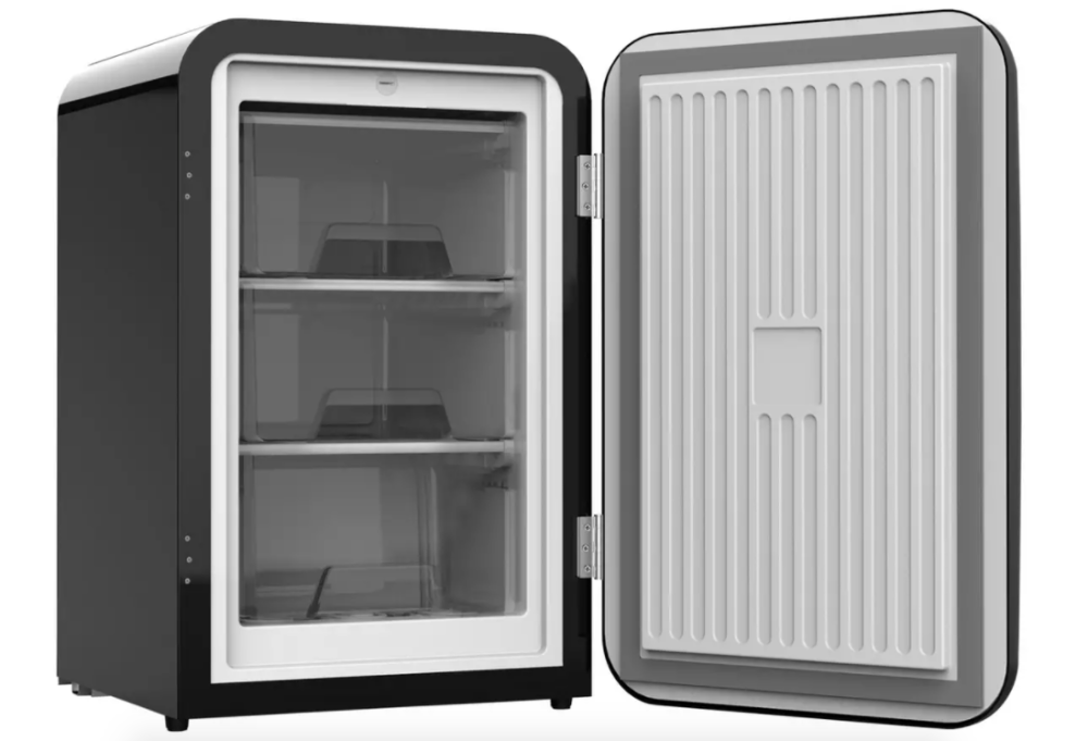 Quiet Mark Bush MUCFR55BLK Retro Under Counter Freezer