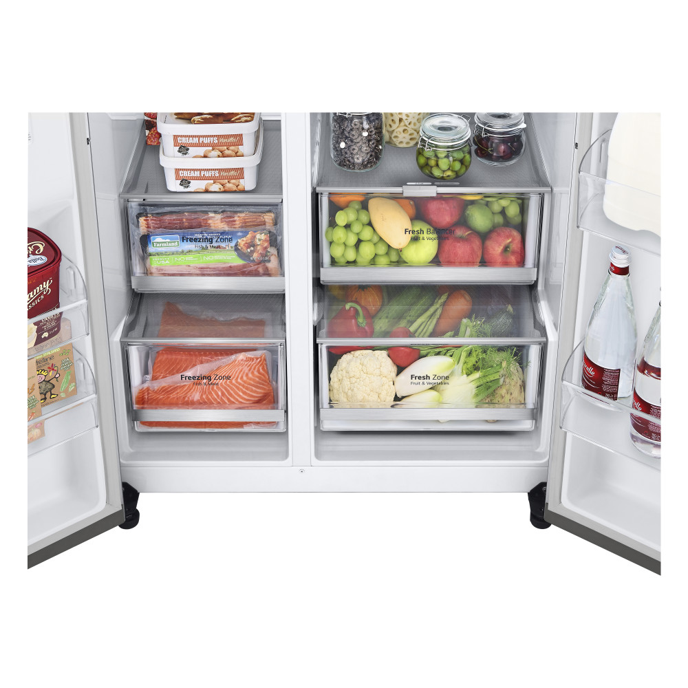 LG InstaView™ GSGE91EVAC American Style Smart Fridge Freezer featured image