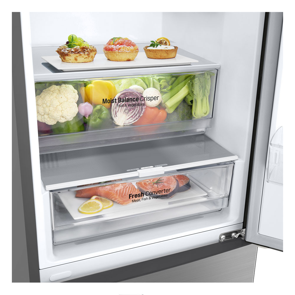 Quiet Mark LG NatureFRESH™ GBB62PZGCC Fridge Freezer