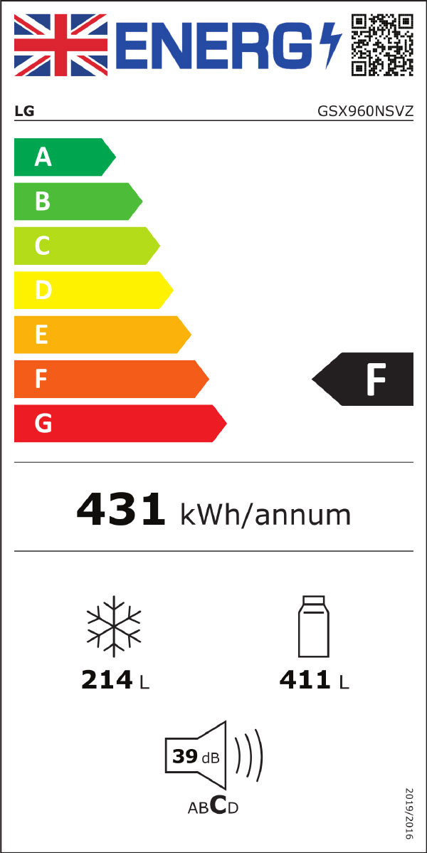 Quiet Mark LG InstaView DoorinDoor™ GSX960NSVZ AmericanStyle