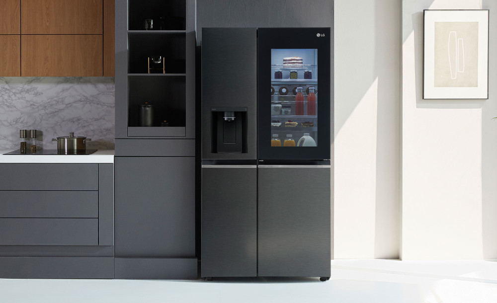 Quiet Mark LG InstaView™ ThinQ™ GSXV91MCAE American Fridge Freezer