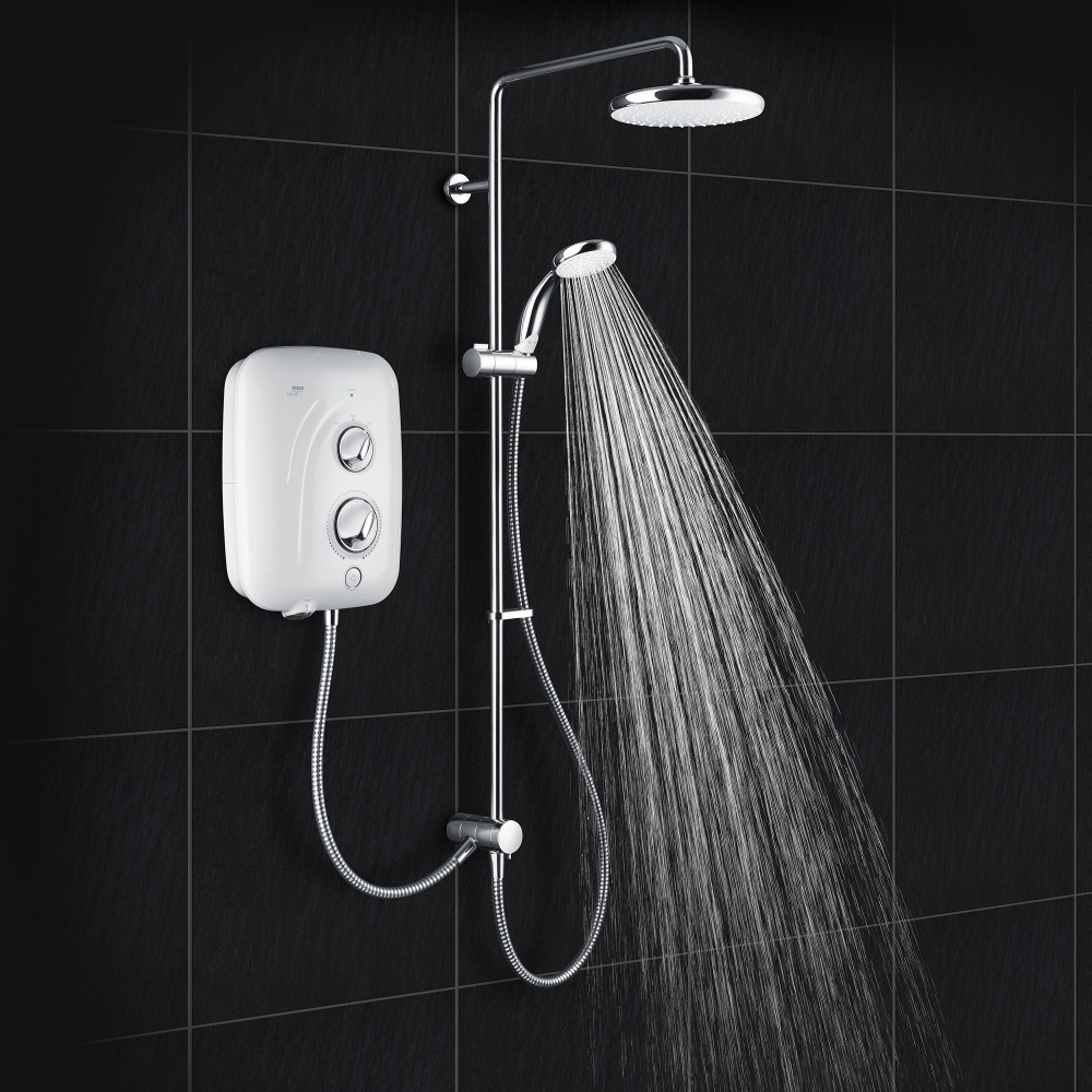 Quiet Mark Mira Elite SE Dual Outlet Pumped Electric Shower