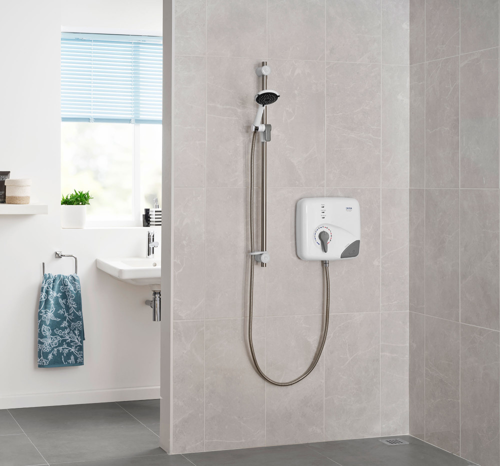 Quiet Mark Triton Showers GEOSRP81 Omnicare SR Pumped Electric Shower