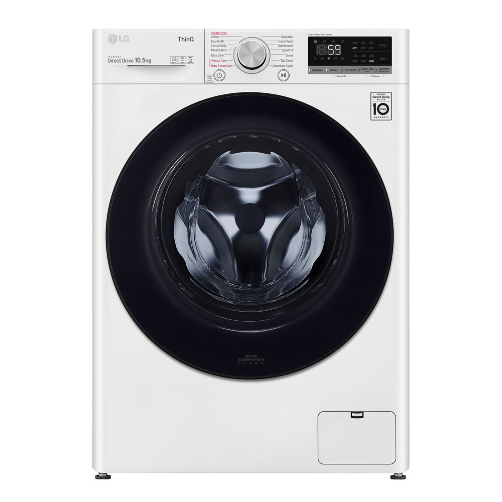 LG V5 F4V510WSE Steam™ 10.5kg Washing Machine featured image