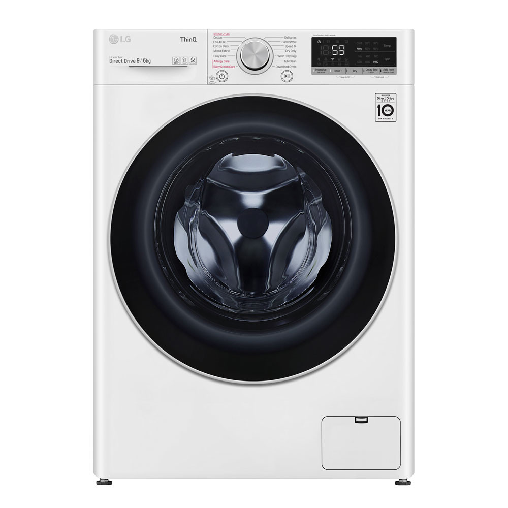 LG V6 FWV696WSE Steam™ 9kg / 6kg Washer Dryer featured image