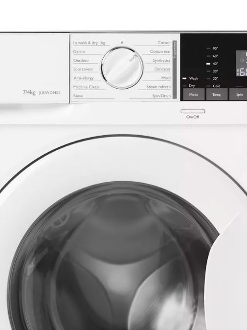 Quiet Mark John Lewis & Partners JLBIWD1405 7kg/4kg Integrated Washer